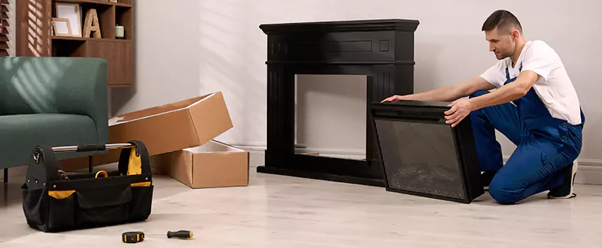 Old Rusted Metal Fireplace Repair And Replacement in Englewood, FL